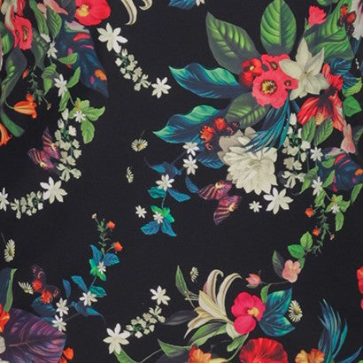Sunsets Sporty Swim Skirt - Fleur Noire