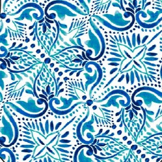La Blanca Mid-Waist Sash Band Bottom - Costa Azul