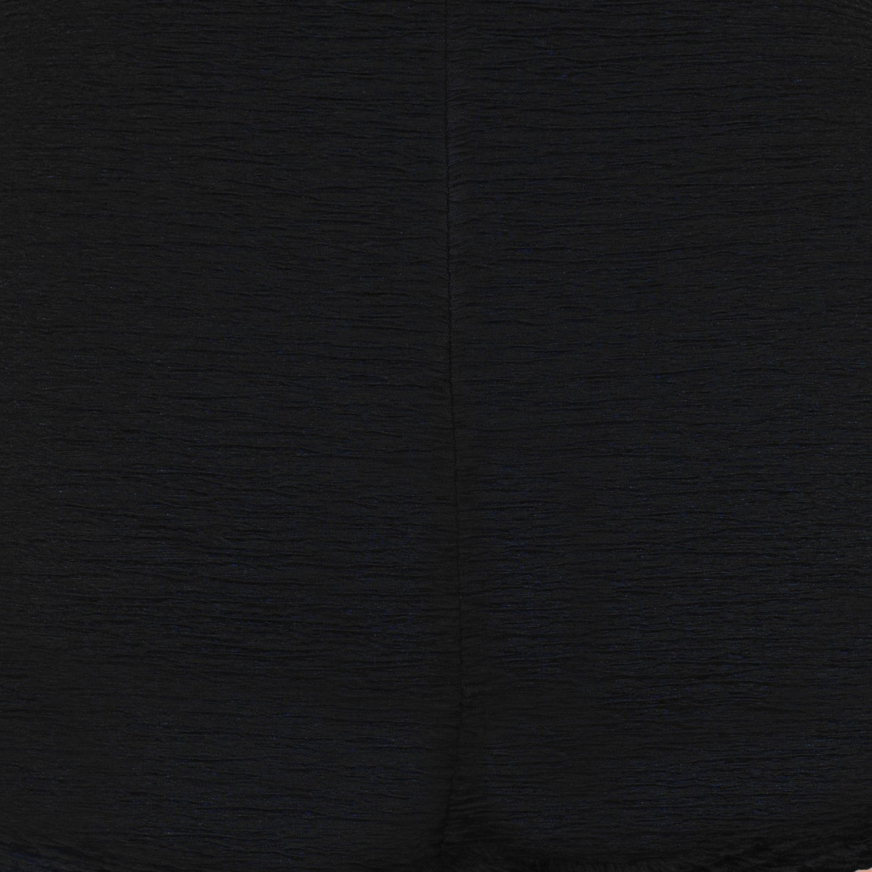Penbrooke Krinkle Plus Size Shirred Girl Leg Chlorine Resistant One Piece Swimsuit - Black