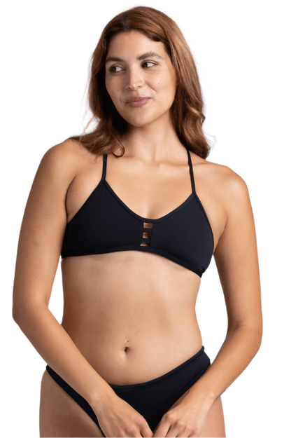 Jolyn Tomcat Bikini Top - Black
