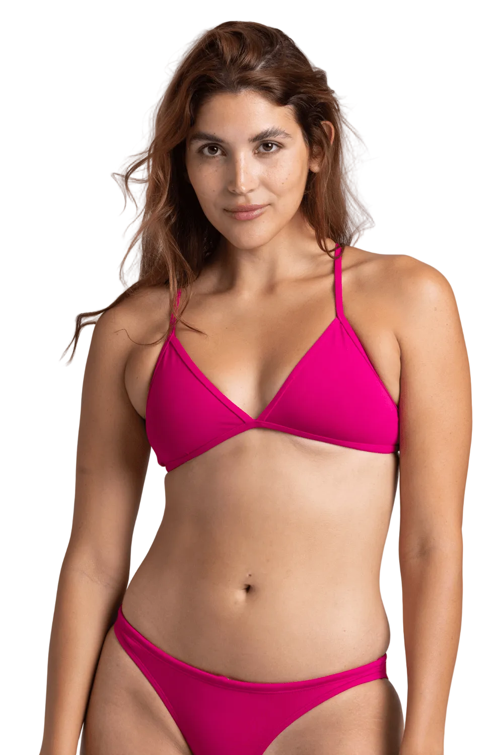 Jolyn Triangle Bikini Top - Dragonfruit