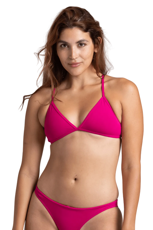 Jolyn Triangle Bikini Top - Dragonfruit