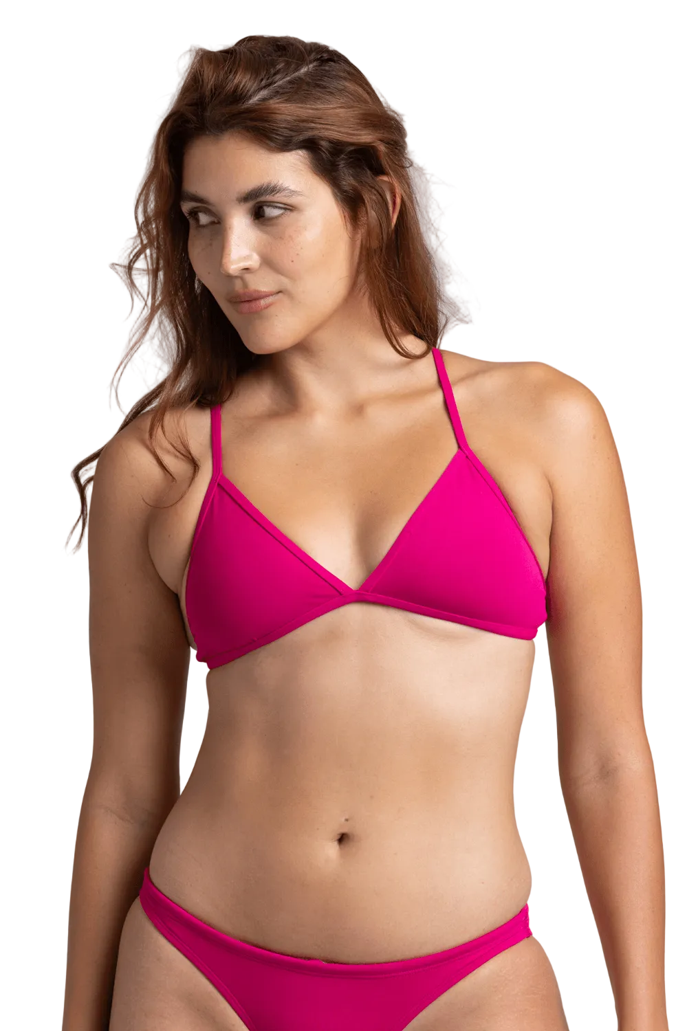 Jolyn Triangle Bikini Top - Dragonfruit
