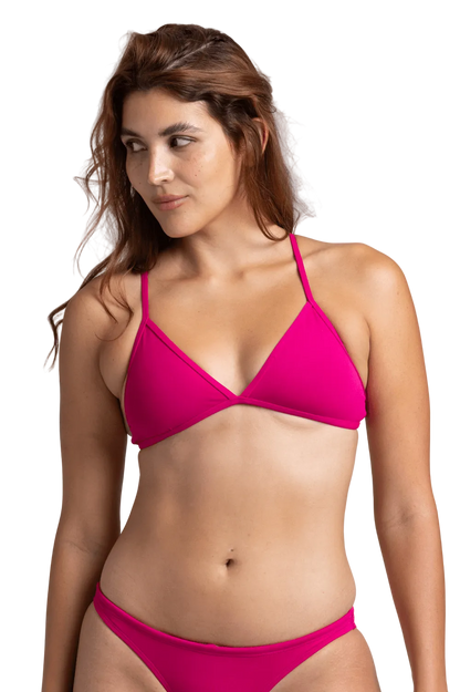 Jolyn Triangle Bikini Top - Dragonfruit