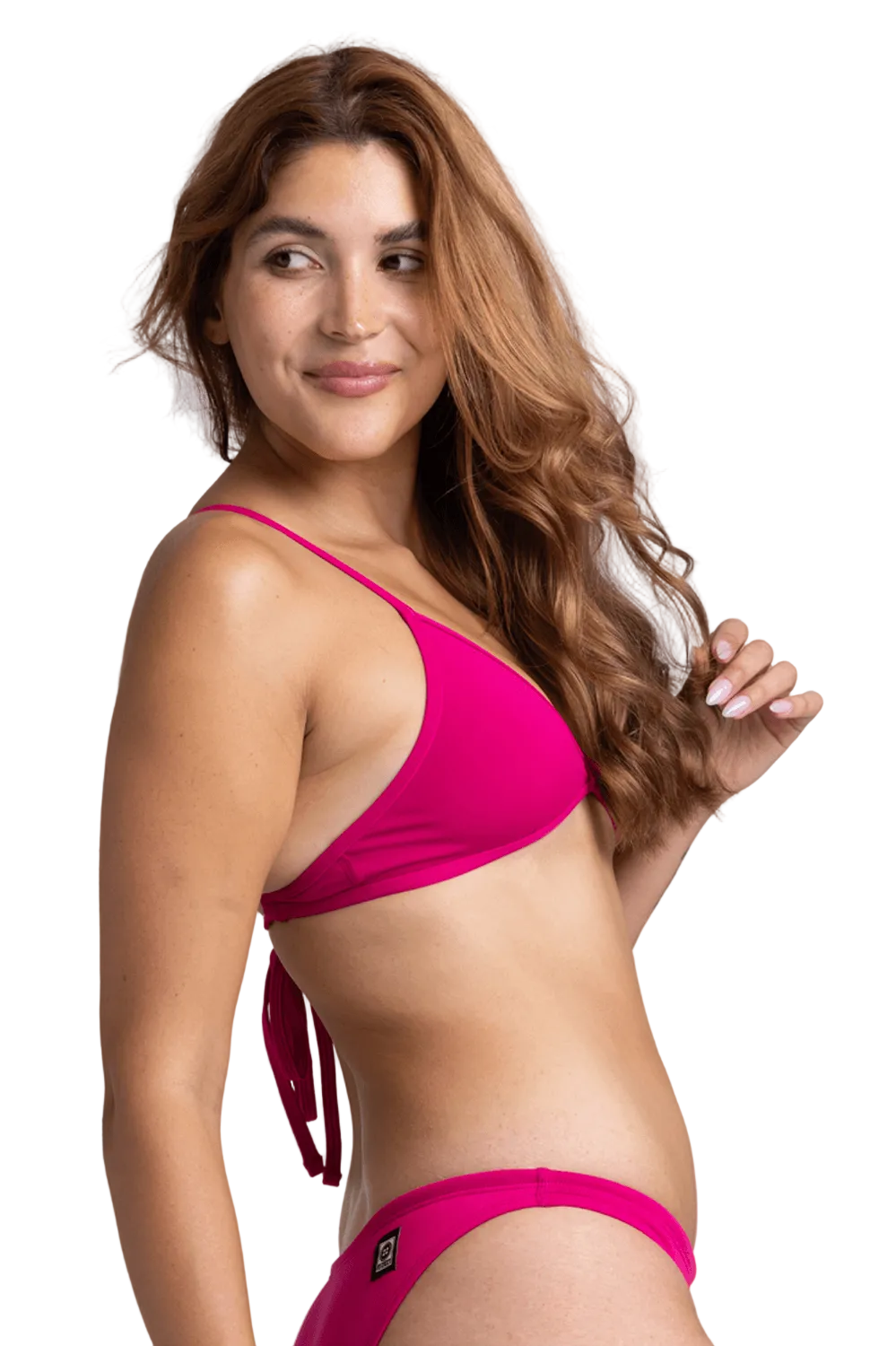 Jolyn Triangle Bikini Top - Dragonfruit