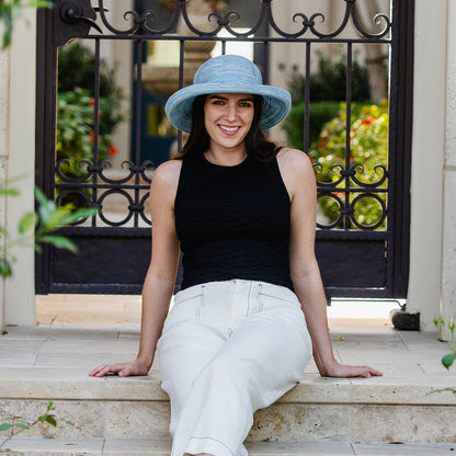 Wallaroo Sydney Packable Sun Hat - Light Blue