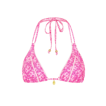 Kulani Kinis Decorative Panel Halter Bikini Top - Starlight Saloon - FINAL SALE