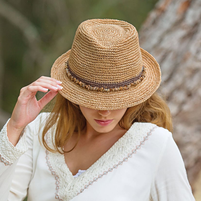 Wallaroo Tahiti Short Brim Hat - Taupe