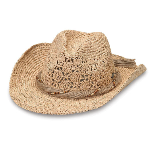 Wallaroo Tina Crochet Cowboy Hat - Natural