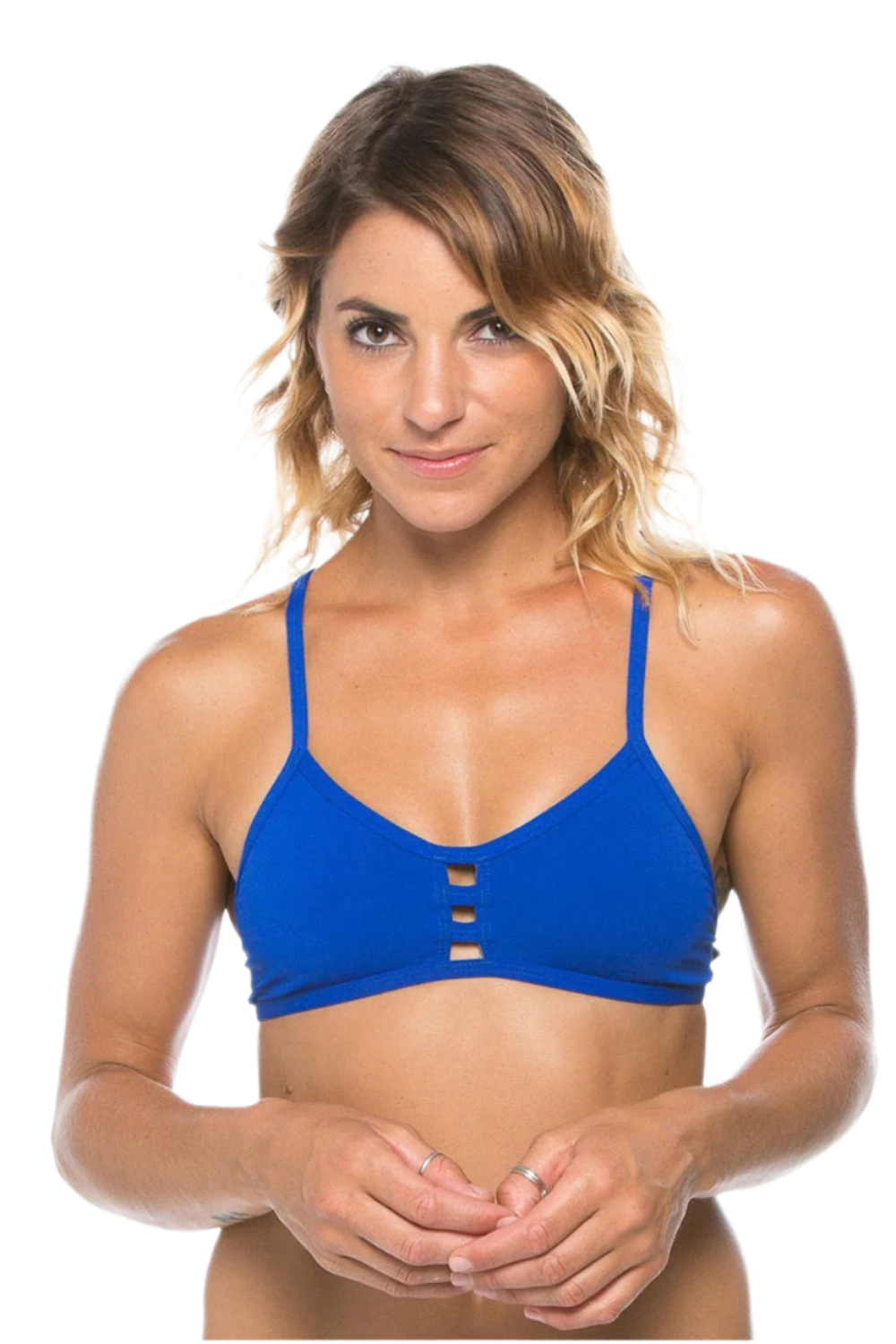 Jolyn Tomcat Bikini Top - Blueberry