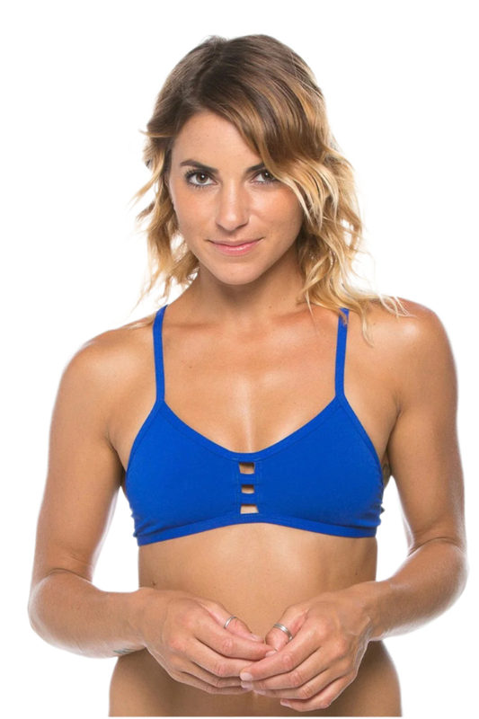 Jolyn Tomcat Bikini Top - Blueberry