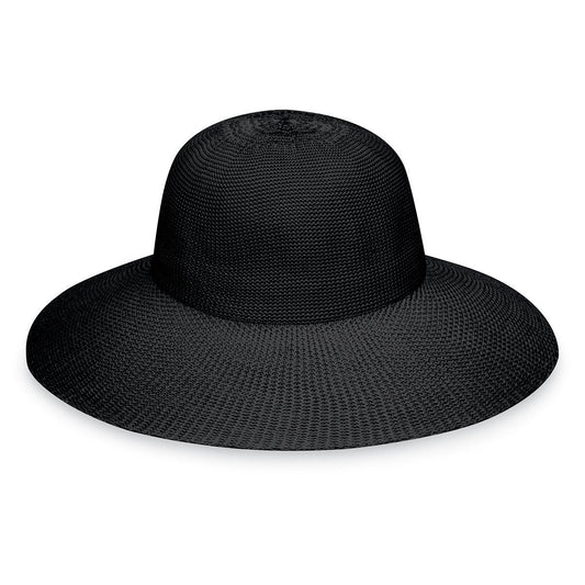 Wallaroo Women's Victoria Diva Packable Sun Hat - Black
