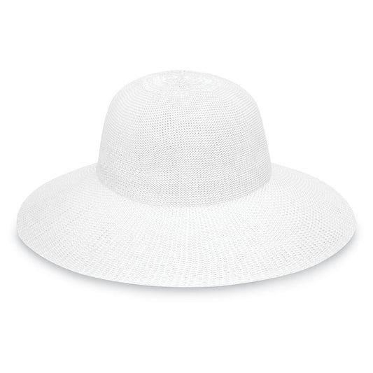 Wallaroo Women's Victoria Diva Packable Sun Hat - White