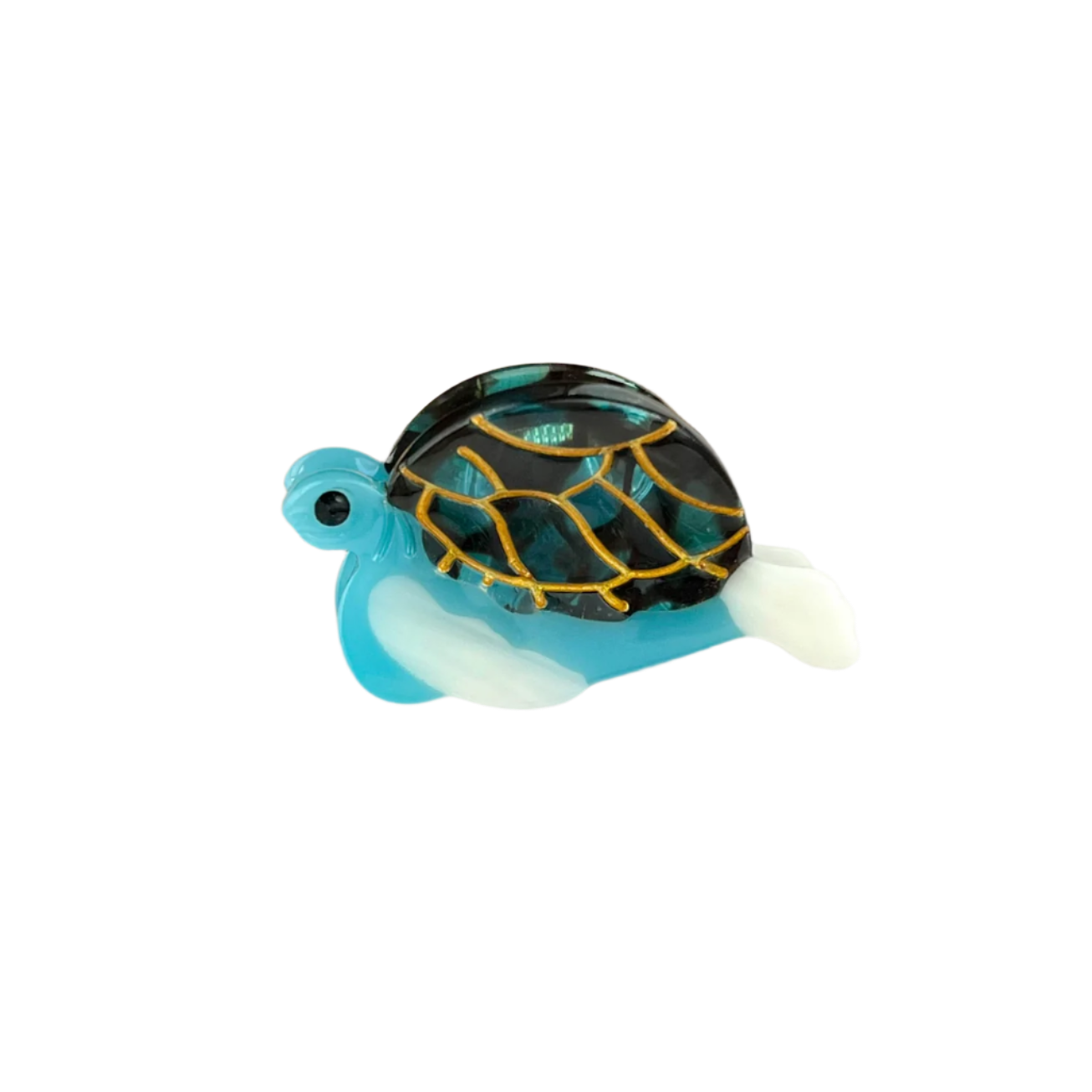 SSR Acetate Mini Blue Turtle Claw Hair Clip