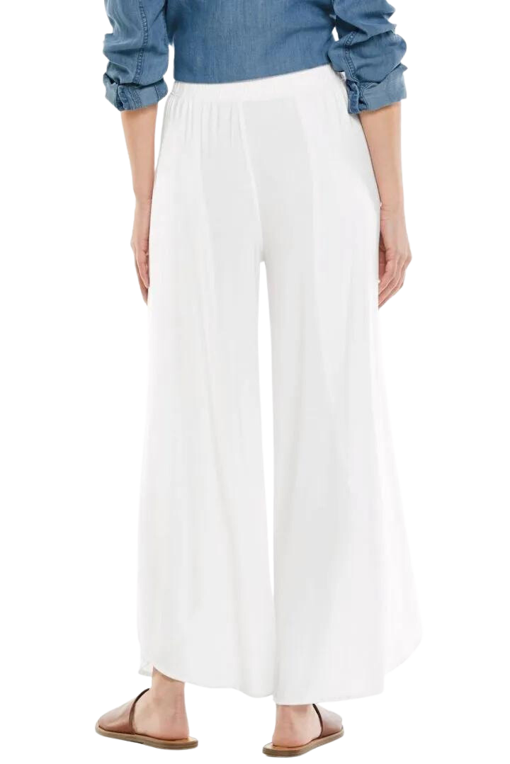 Coolibar Women's Lynsu Wide Leg Pants UPF 50+ - White