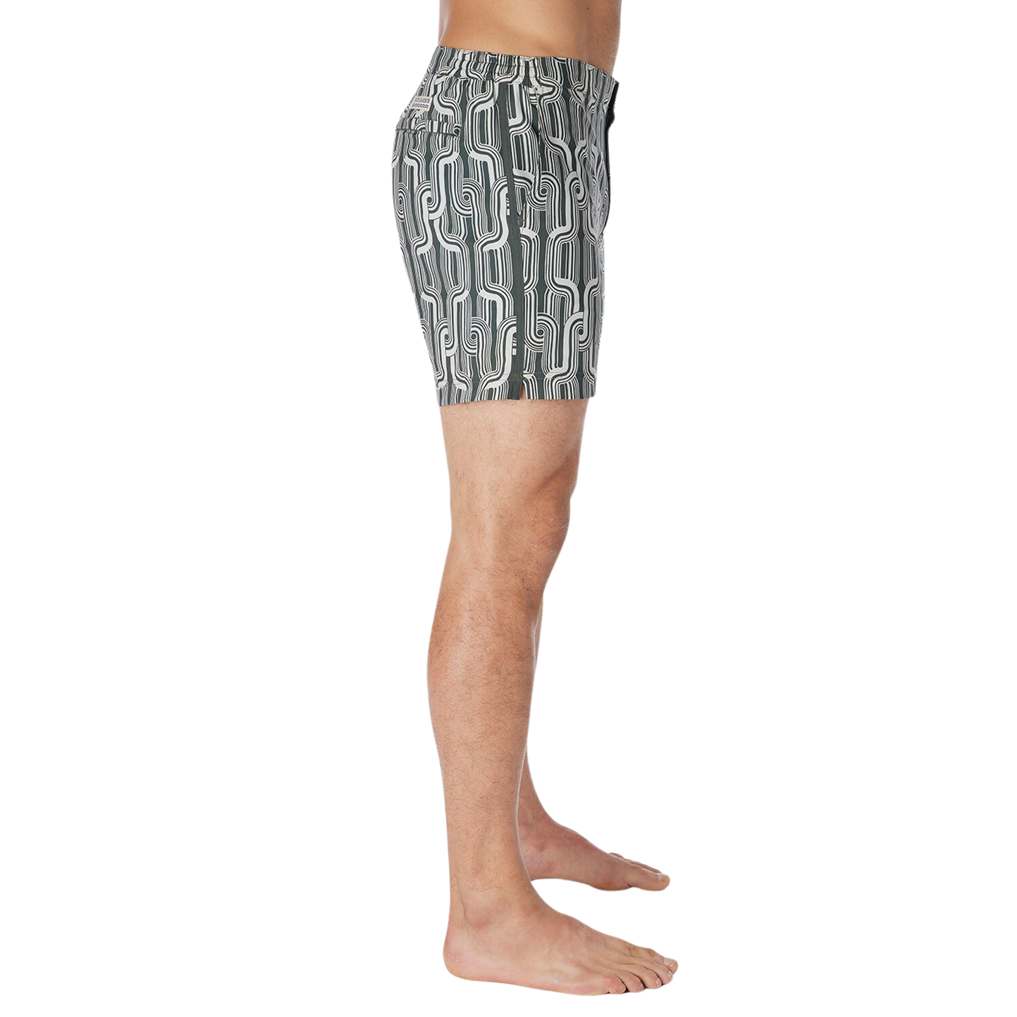 Fair Harbor The Sextant Men's Swim Trunk Boardshorts - Thyme Ocean Current