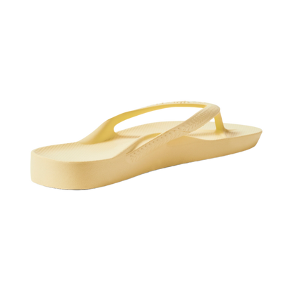 Archies Arch Support Flip Flops - Lemon