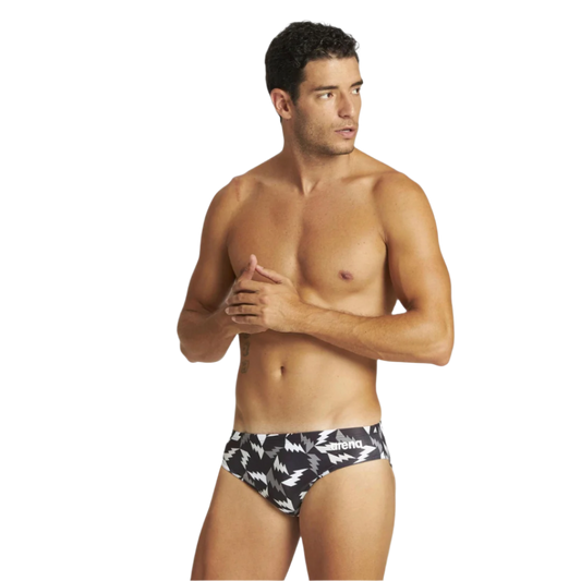 Arena Men's Lightning  Brief Swimsuit - Black Multi