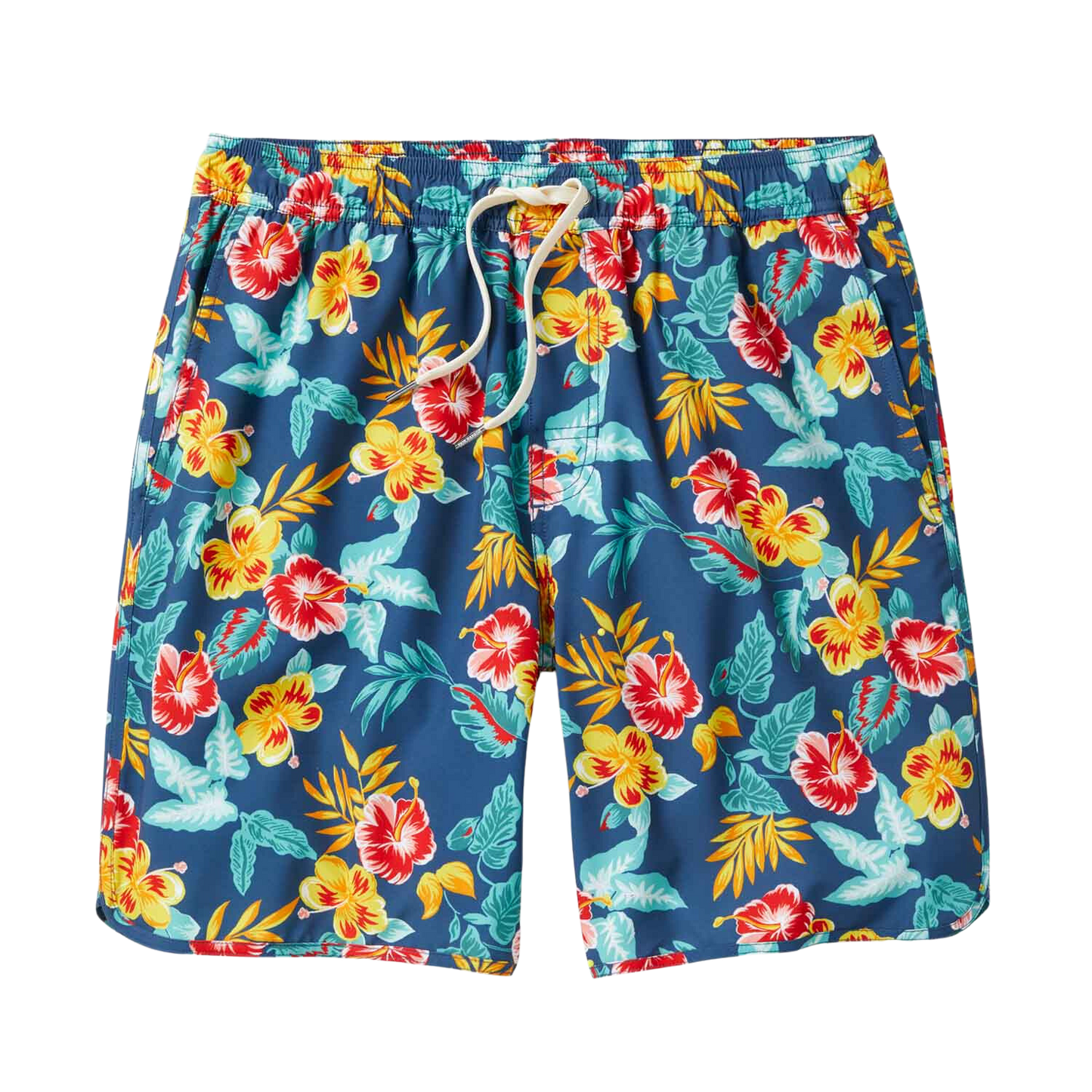 Fair Harbor The Anchor Men's Swim Trunks Boardshort - Yellow Tropics