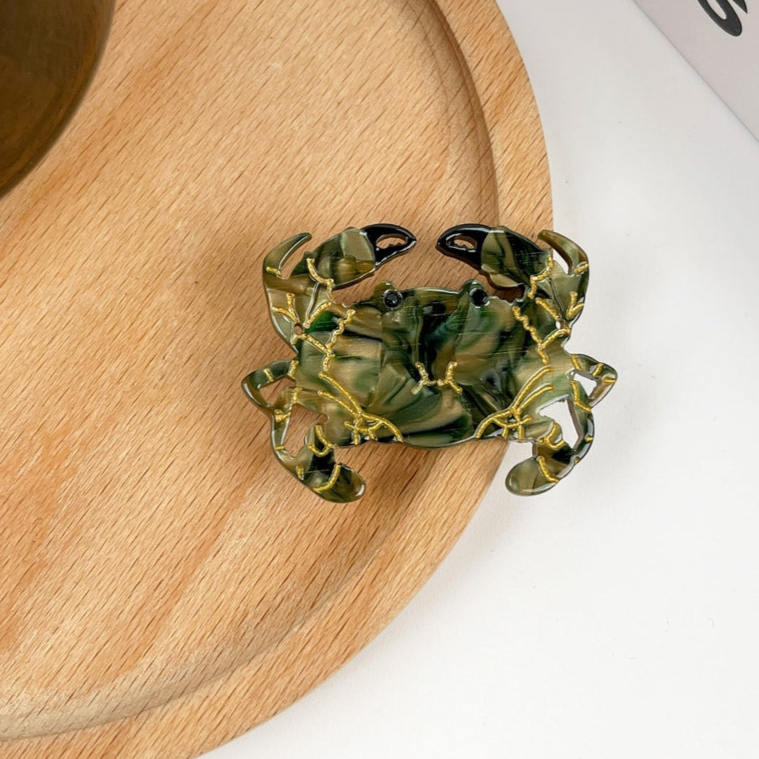 SSR Acetate Crab Hair Claw Clip - Green