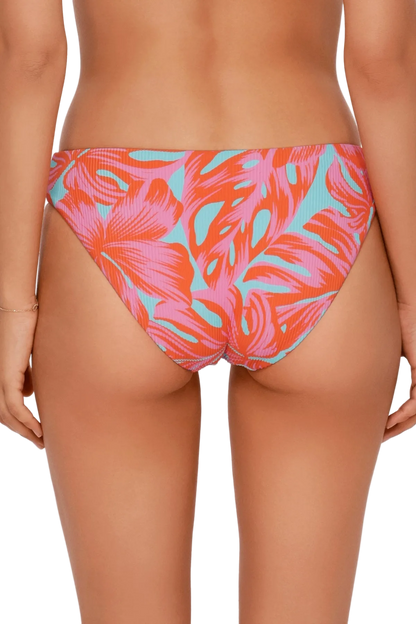Swim Systems Chloe Bikini Bottom - Palm Daze Rib