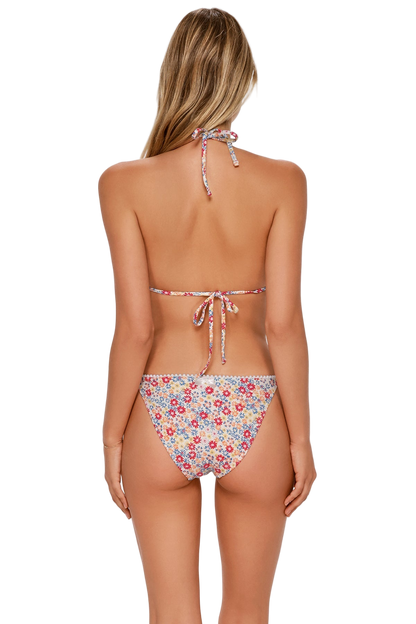 Swim Systems Pom Pom Tie Side Bottom - Prairie Petals
