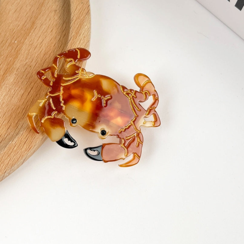 SSR Acetate Crab Hair Claw Clip - Brown