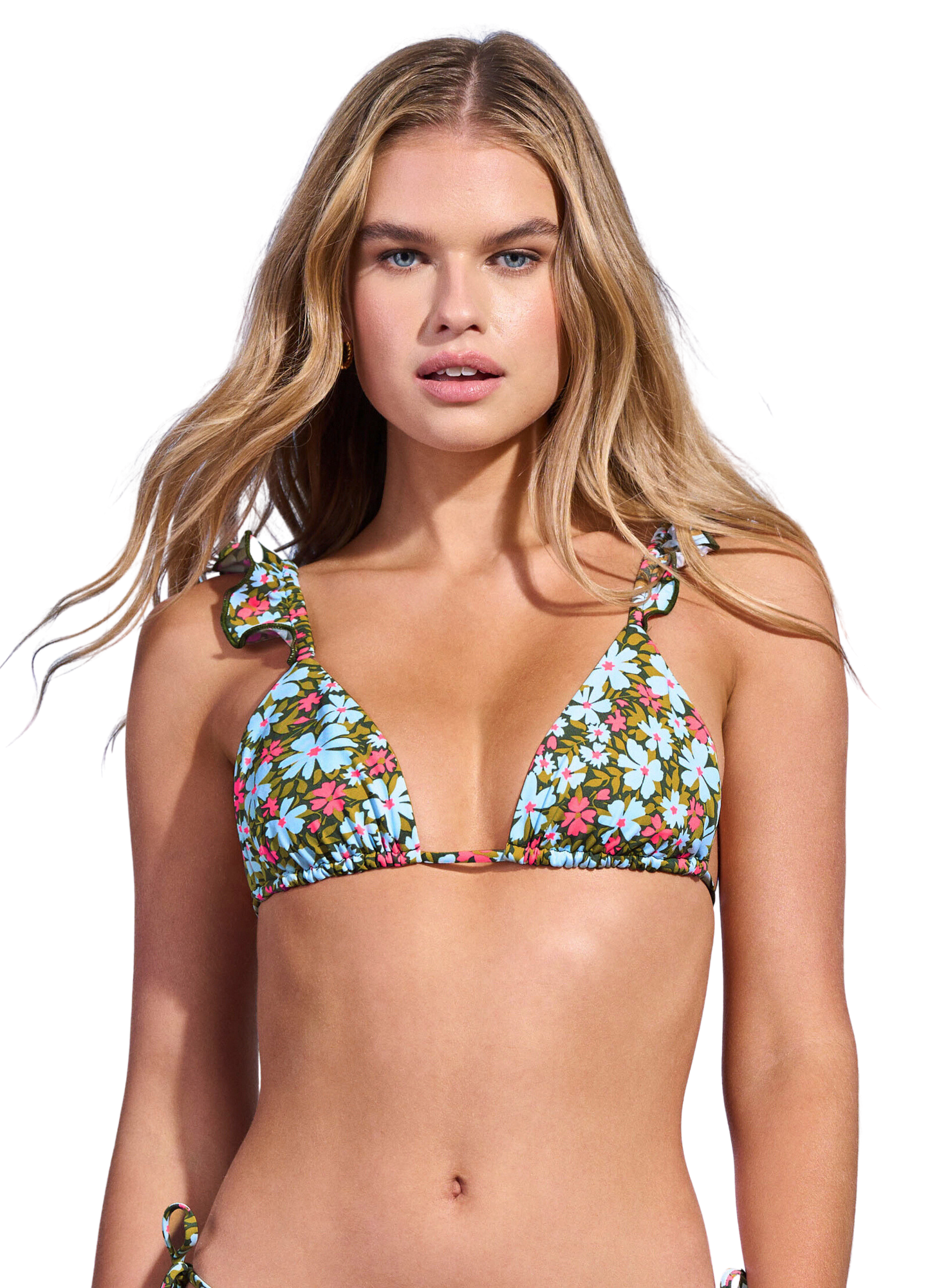 Maaji Crush Ruffle Triangle Bikini Top - Ditsyduo - FINAL SALE