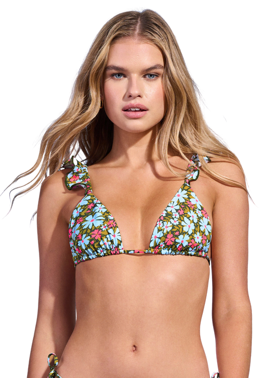 Maaji Crush Ruffle Triangle Bikini Top - Ditsyduo - FINAL SALE