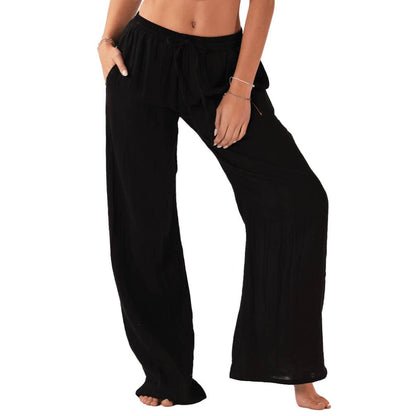 Lotus and Luna Cotton Cabana Pants - Black