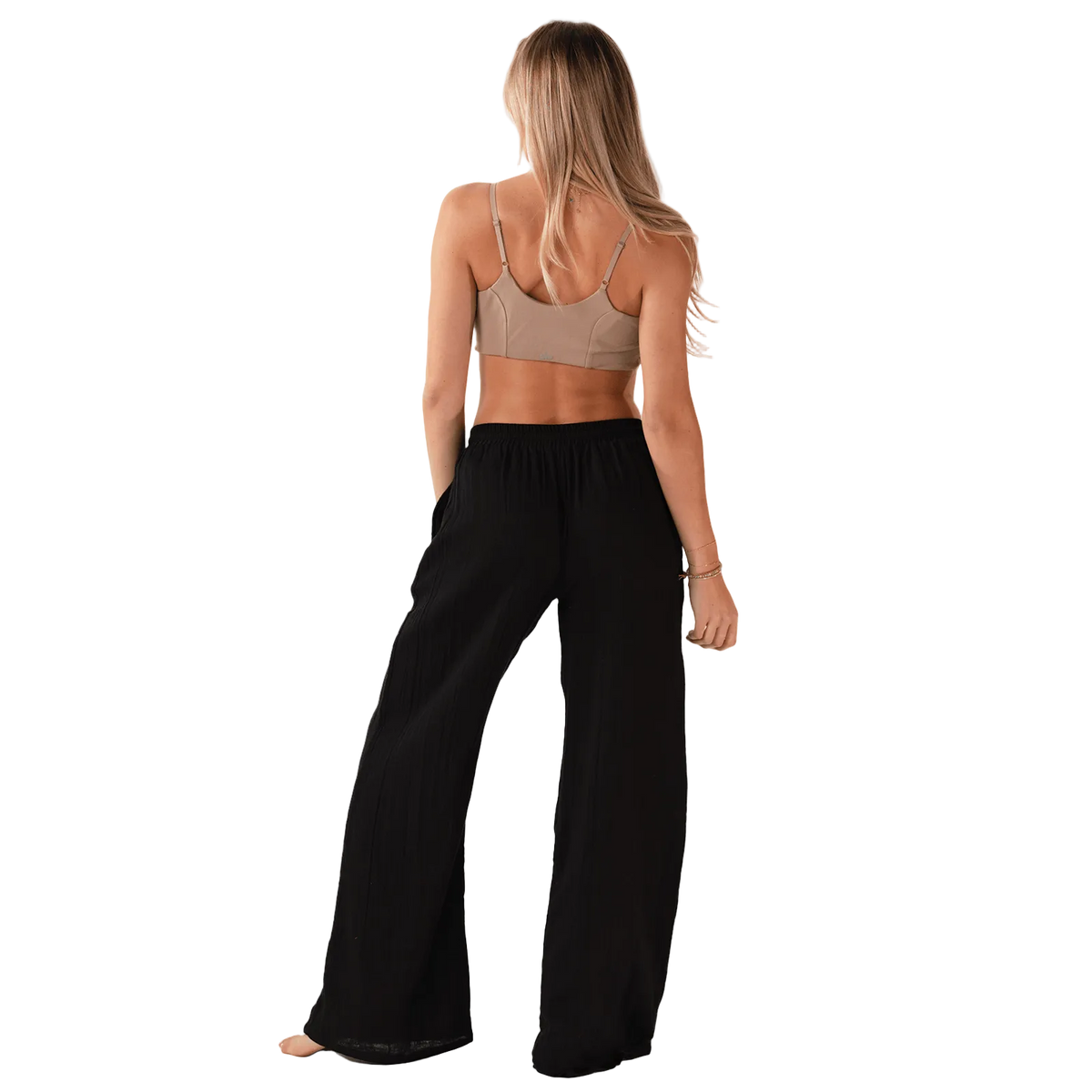 Lotus and Luna Cotton Cabana Pants - Black