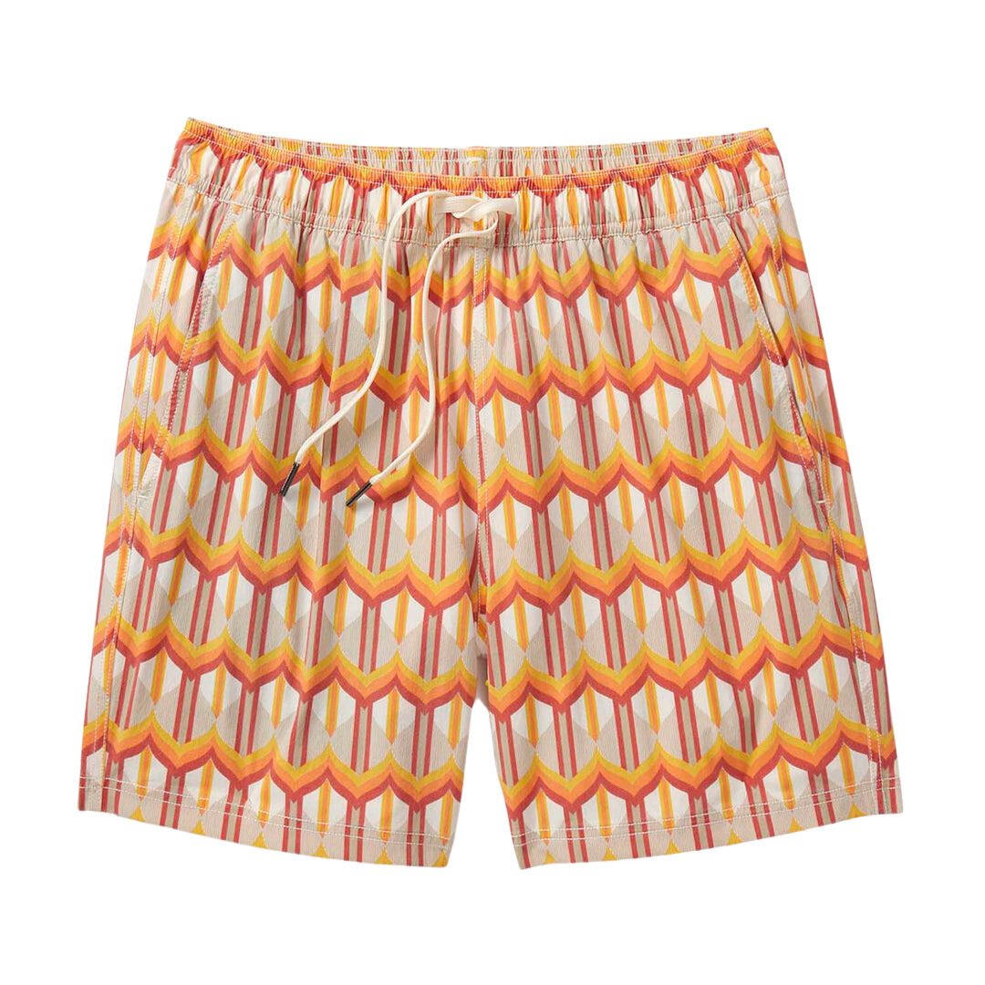 Fair Harbor The Bungalow Men's Short - Orange Birds of Paradise