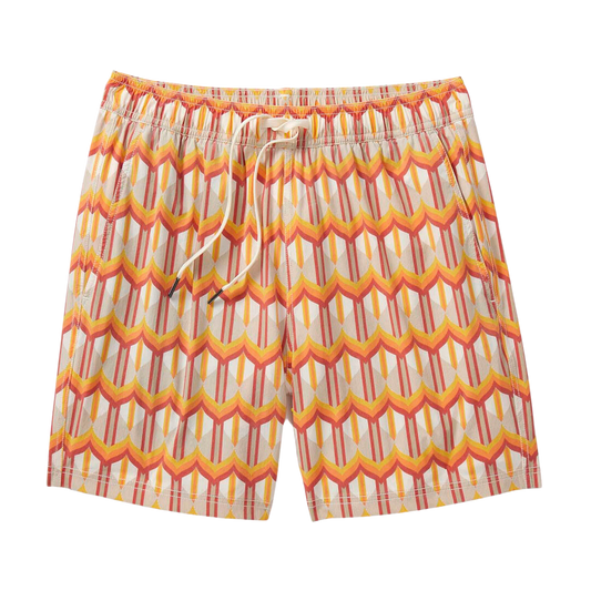 Fair Harbor The Bungalow Men's Short - Orange Birds of Paradise