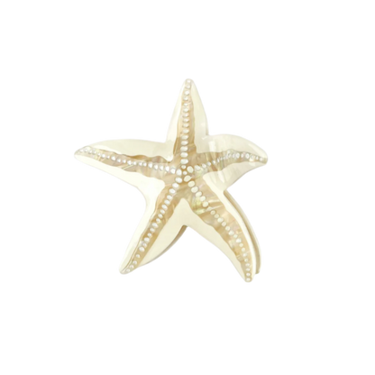 SSR Acetate Starfish Hair Claw Clip - Beige