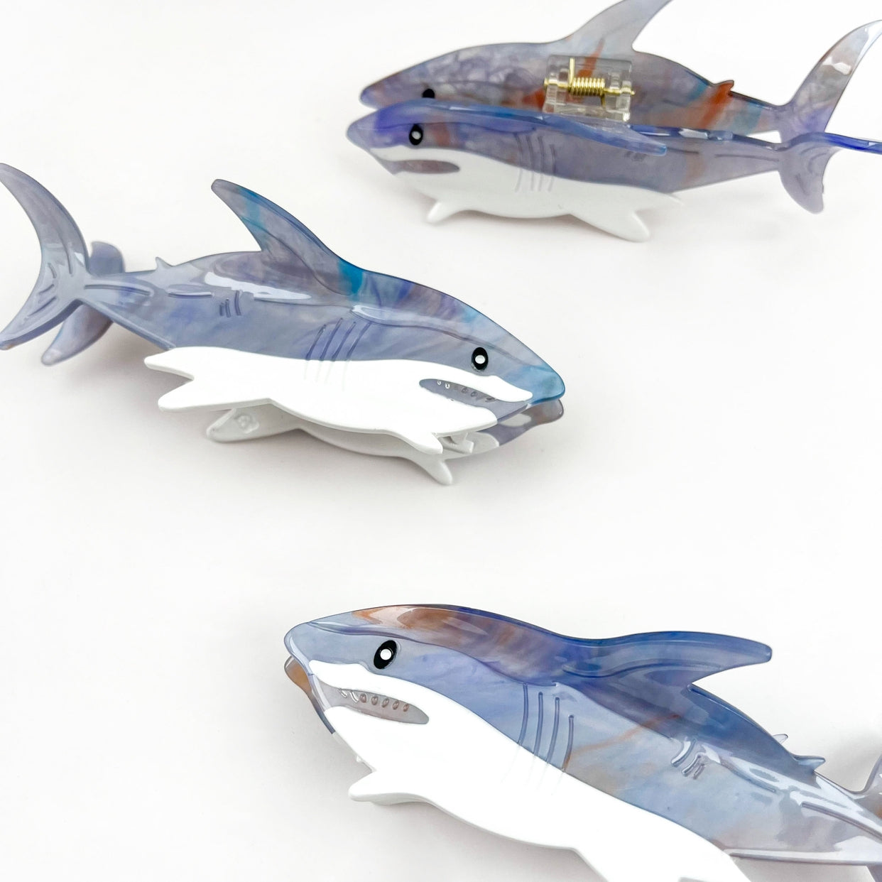 SSR Acetate Shark Hair Claw Clip - Grey