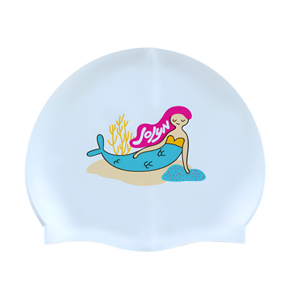 Jolyn Printed Silicone Swim Cap