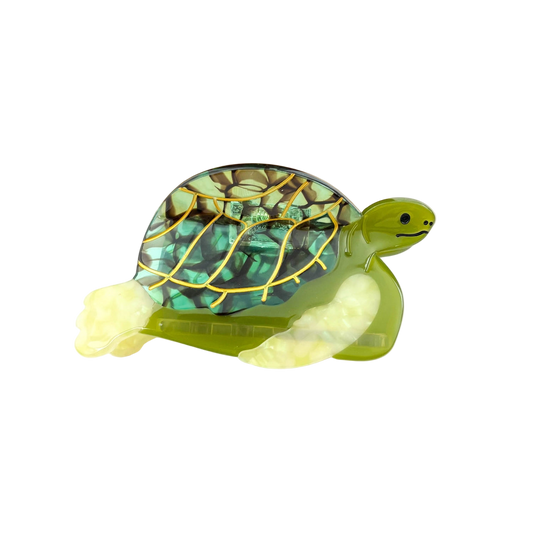 SSR Acetate Turtle Hair Claw Clip - Bright Green