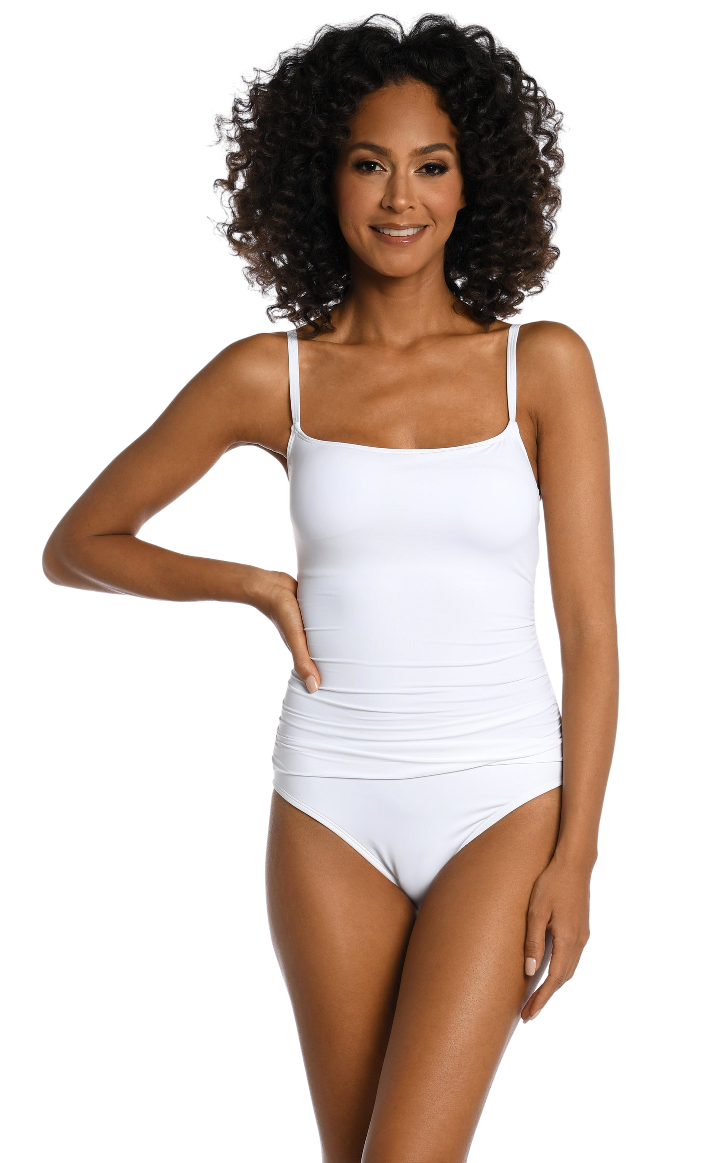 La Blanca Island Goddess Lingerie Mio One Piece Swimsuit - White