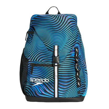 Speedo Printed 35L Team Rucksack Backpack - Tideway Sapphire