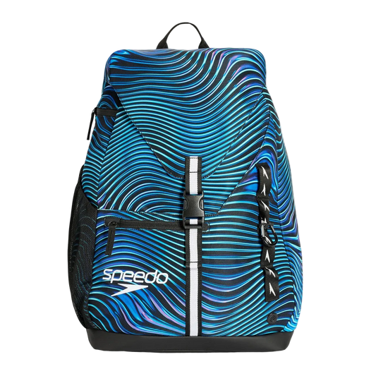 Speedo Printed 35L Team Rucksack Backpack - Tideway Sapphire