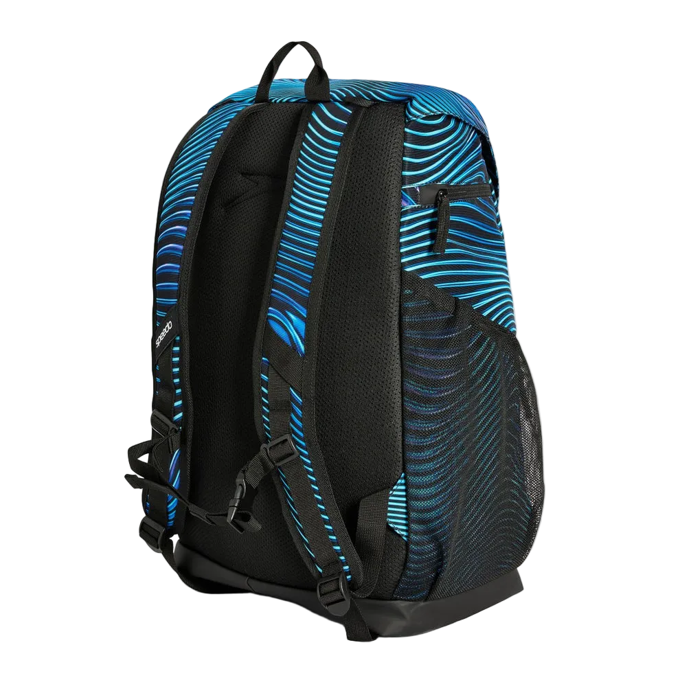 Speedo Printed 35L Team Rucksack Backpack - Tideway Sapphire