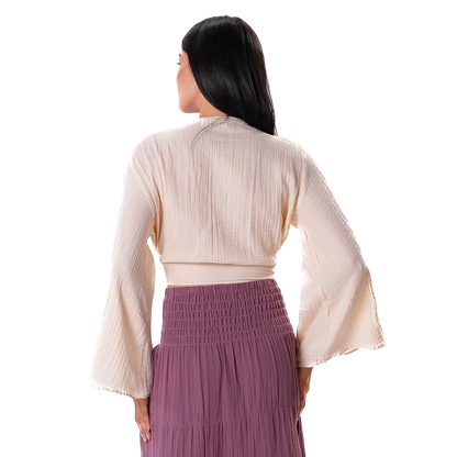 Lotus and Luna Cotton Daydreamer Top - Cream