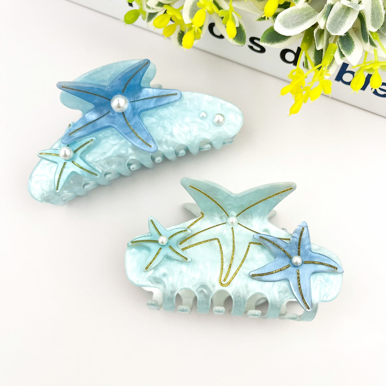 SSR Acetate Pearl Small Starfish Claw Clip