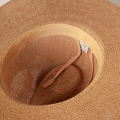 SSR Women's Multi-Color Breathable Panama Hat - Dark Natural
