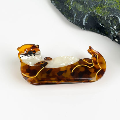 SSR Acetate Sea Otter Hair Claw Clip