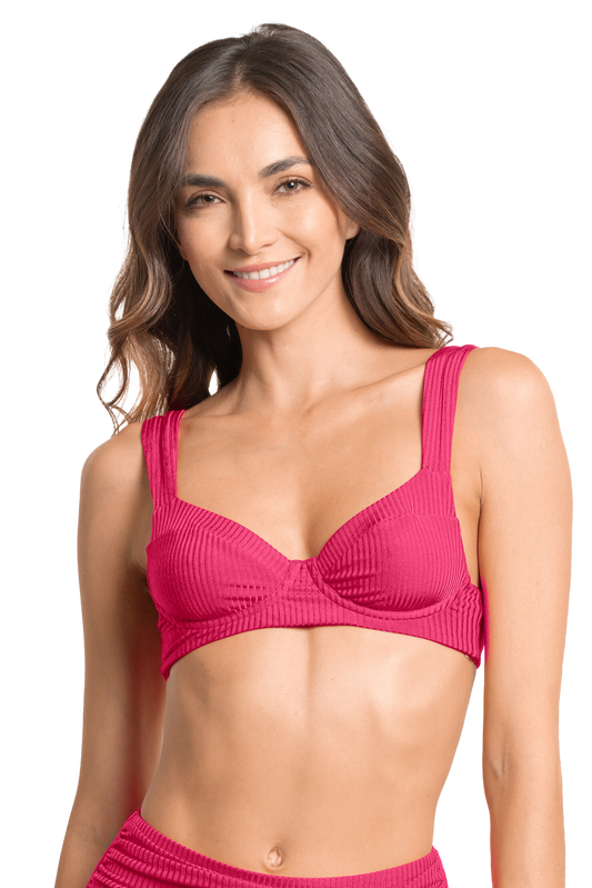 Maaji Bailey Unmolded Underwire Bikini Top - Strawberry - FINAL SALE