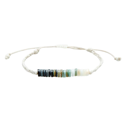 Lotus and Luna Braided Puka Bracelet - Courtney