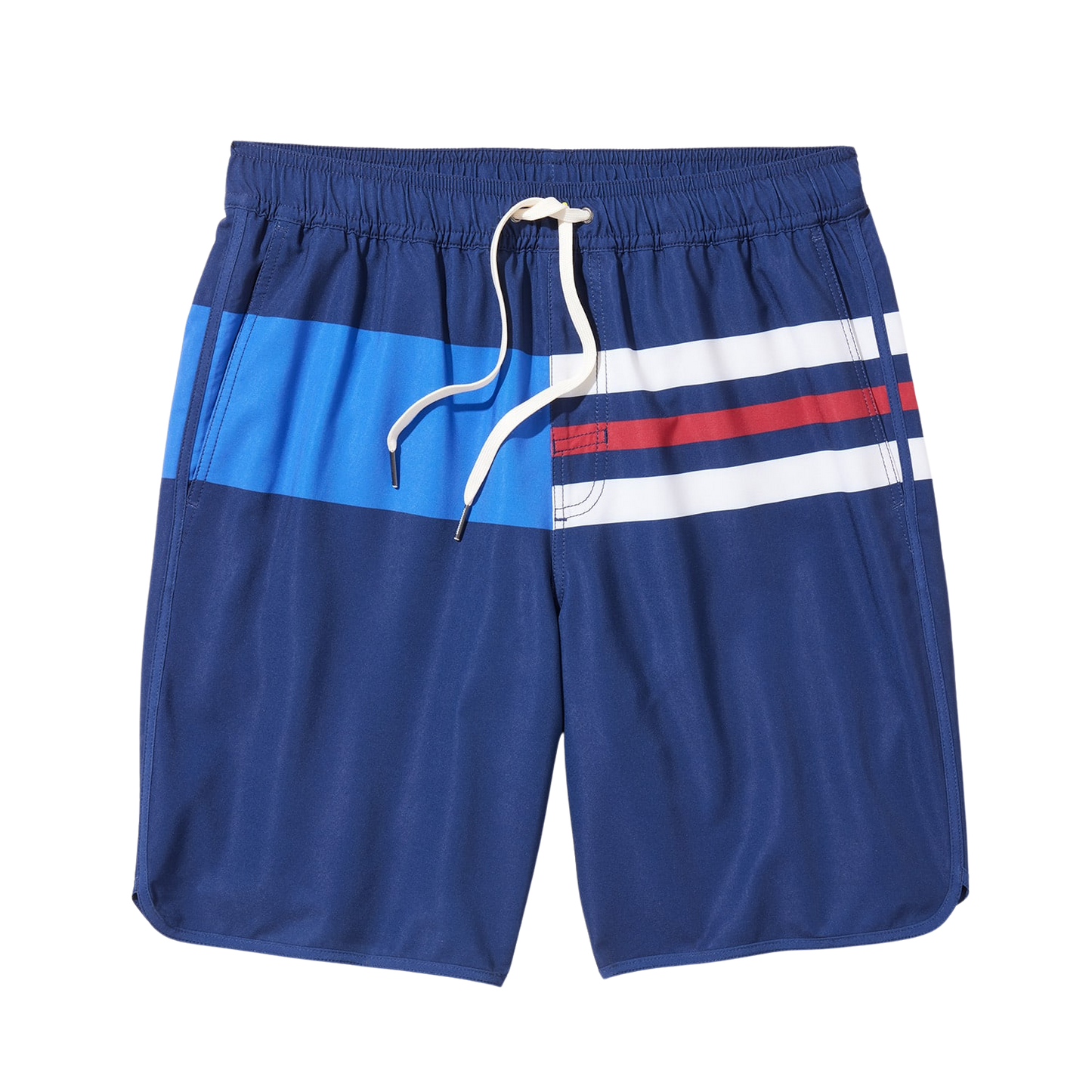 Fair Harbor The Anchor Men's Boardshort - Navy Nautical Stripe