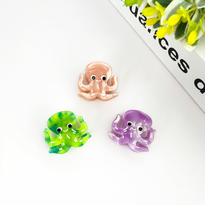 SSR Acetate Mini Purple Octopus Claw Hair Clip