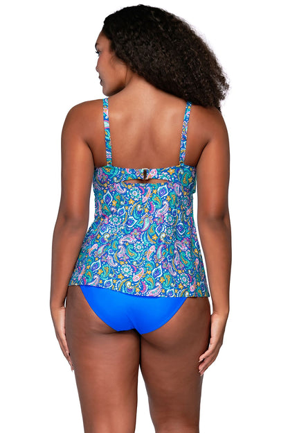 Sunsets Tori Tankini Top - Persian Sky - FINAL SALE